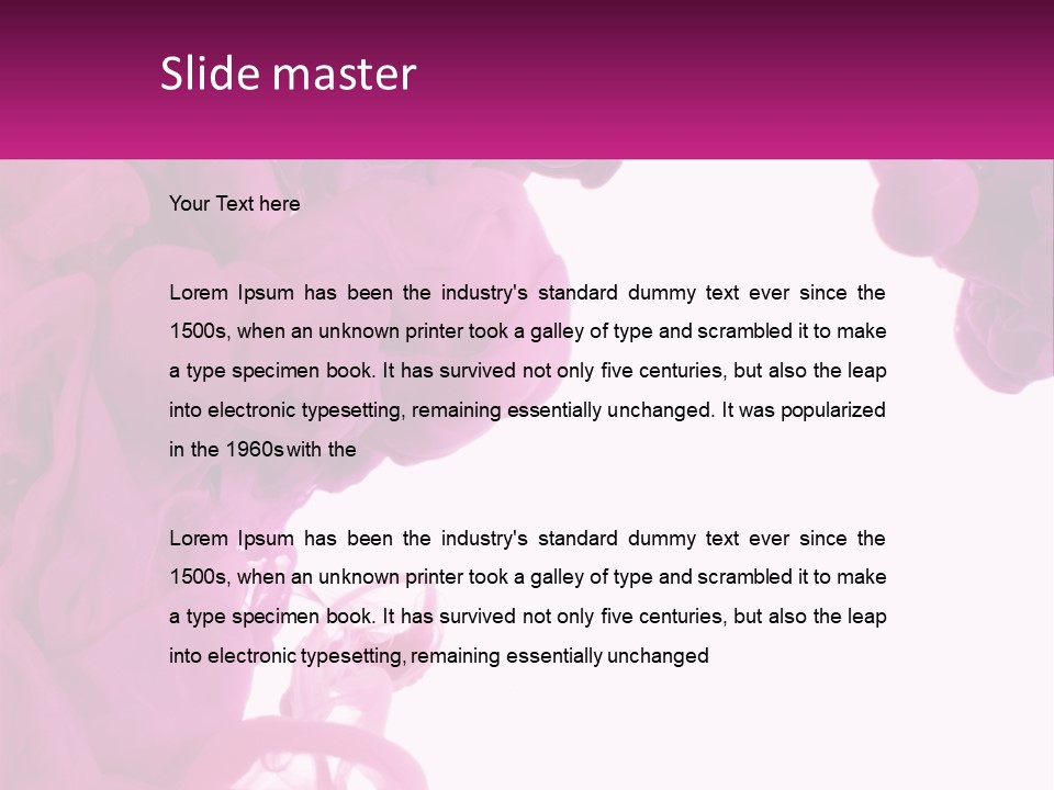 Pink Smoke PowerPoint Template