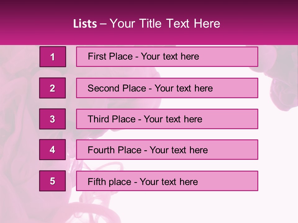 Pink Smoke PowerPoint Template