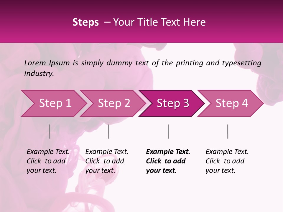 Pink Smoke PowerPoint Template