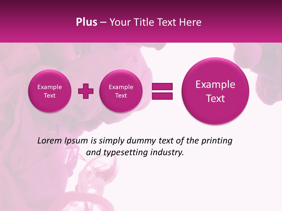 Pink Smoke PowerPoint Template