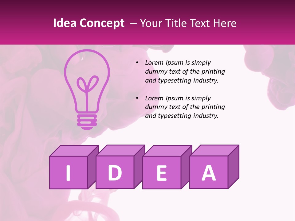 Pink Smoke PowerPoint Template