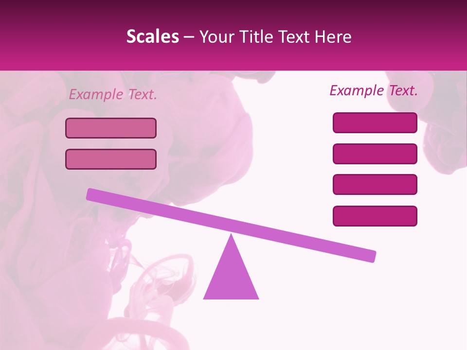 Pink Smoke PowerPoint Template