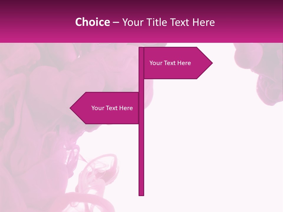 Pink Smoke PowerPoint Template