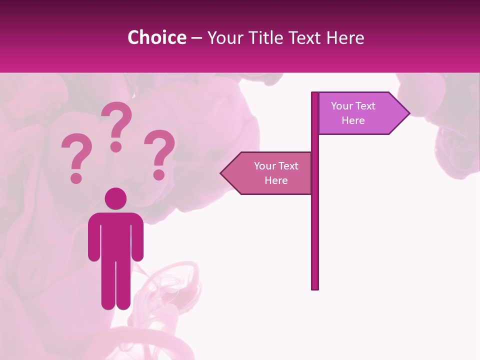 Pink Smoke PowerPoint Template