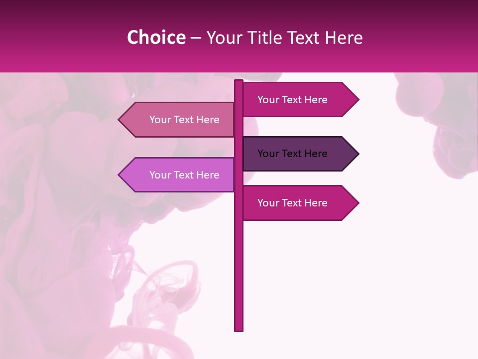 Pink Smoke PowerPoint Template