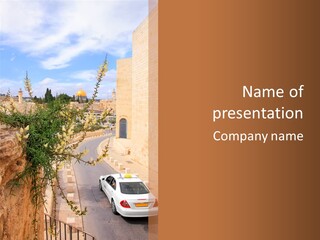 Taxi In Jerusalem PowerPoint Template