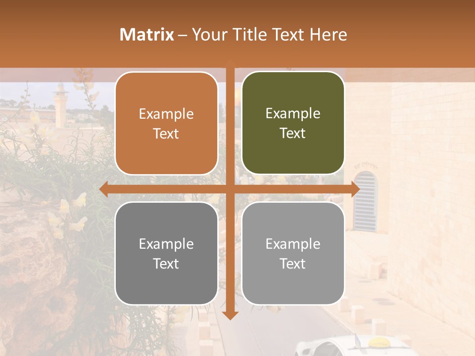 Taxi In Jerusalem PowerPoint Template