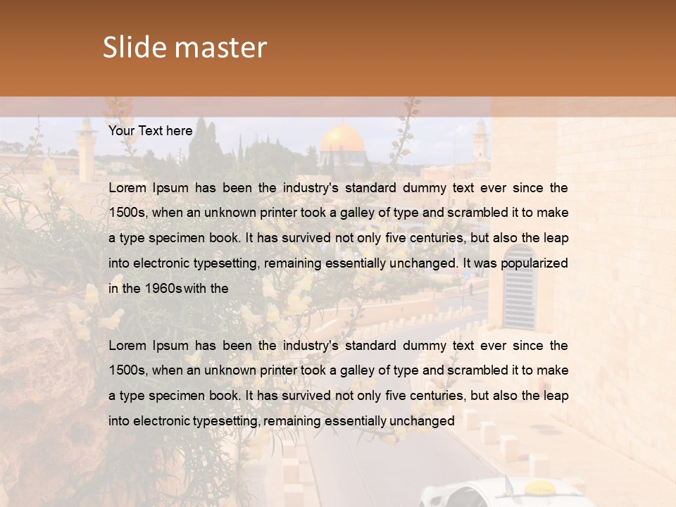 Taxi In Jerusalem PowerPoint Template