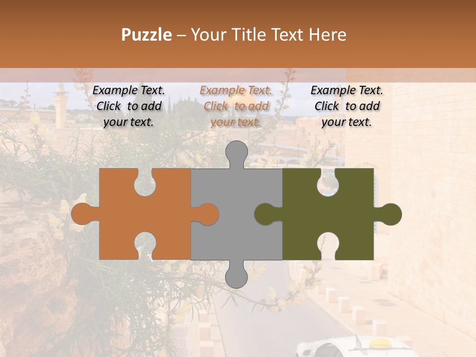 Taxi In Jerusalem PowerPoint Template