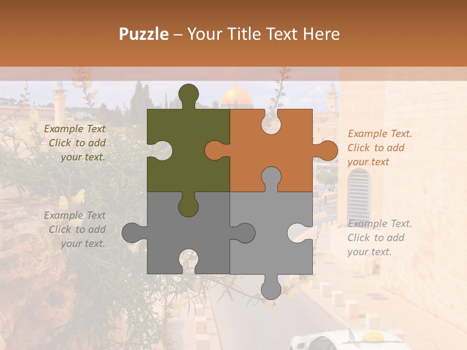 Taxi In Jerusalem PowerPoint Template