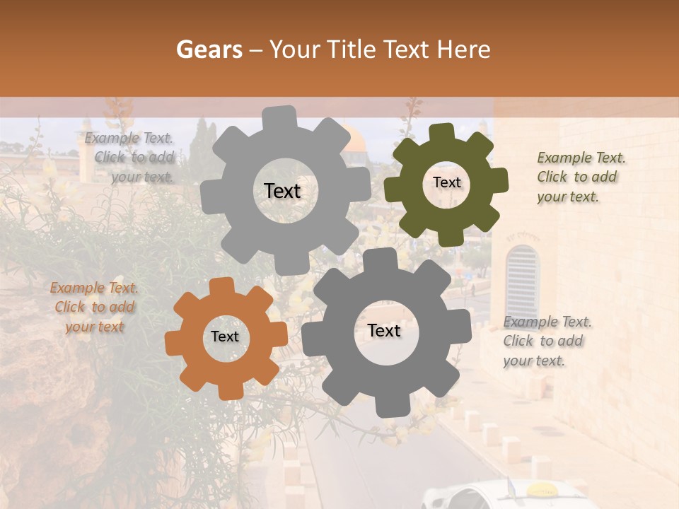 Taxi In Jerusalem PowerPoint Template