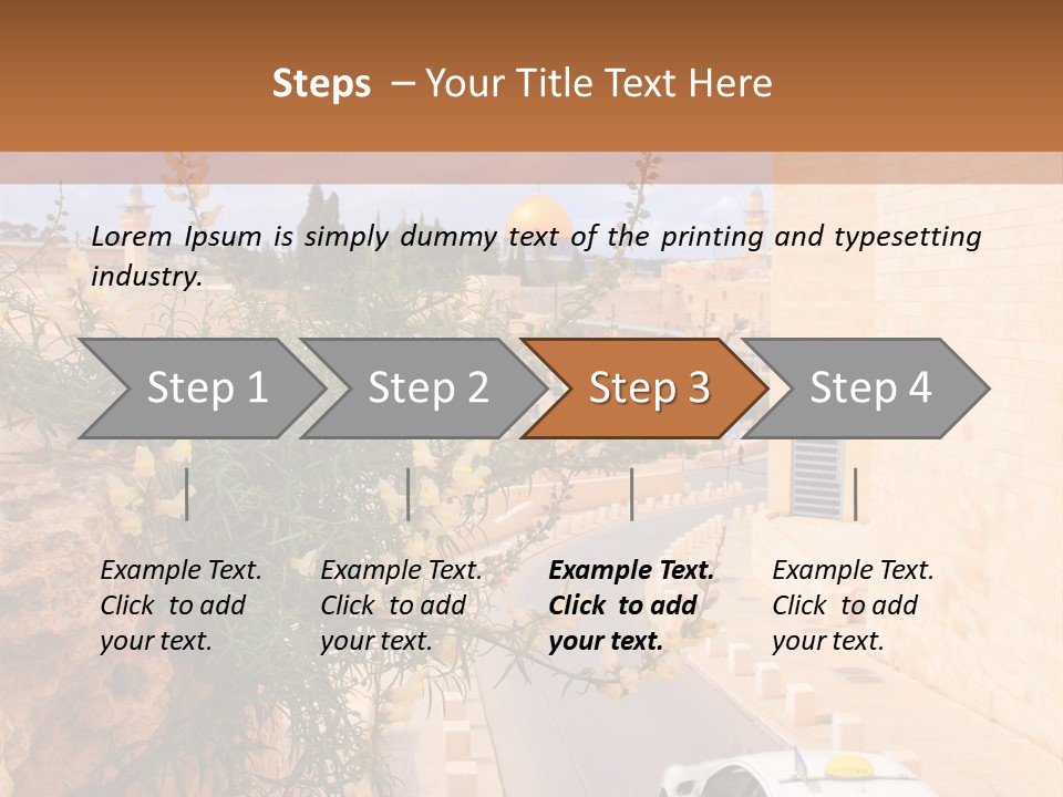 Taxi In Jerusalem PowerPoint Template