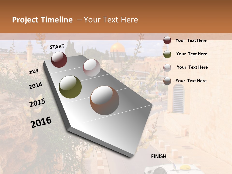 Taxi In Jerusalem PowerPoint Template