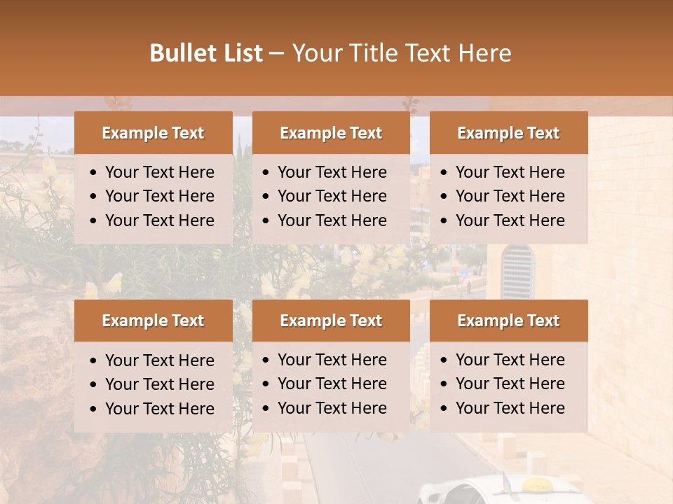 Taxi In Jerusalem PowerPoint Template