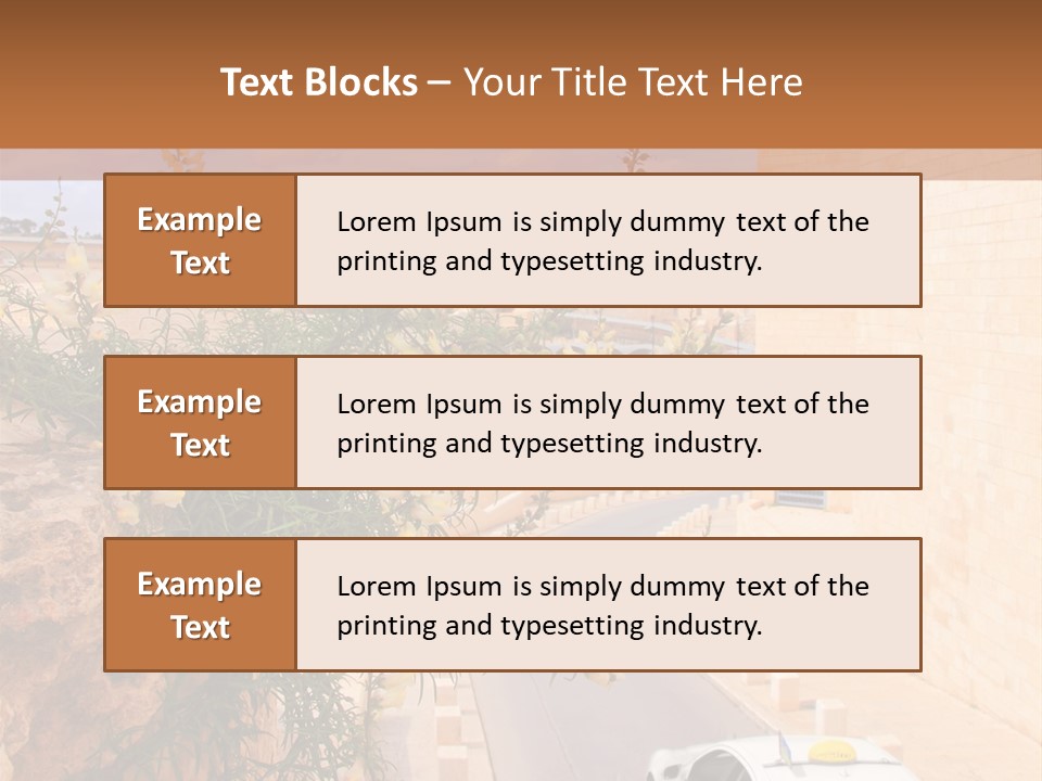 Taxi In Jerusalem PowerPoint Template