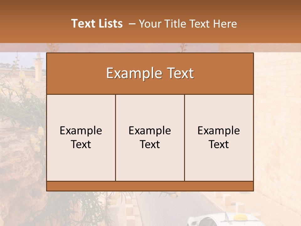 Taxi In Jerusalem PowerPoint Template