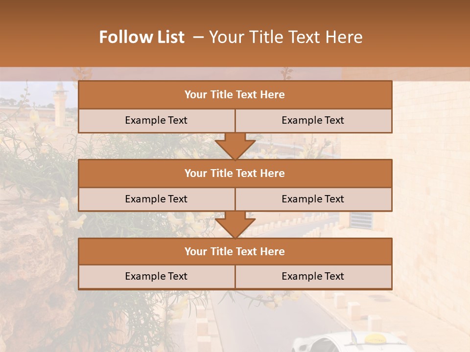 Taxi In Jerusalem PowerPoint Template