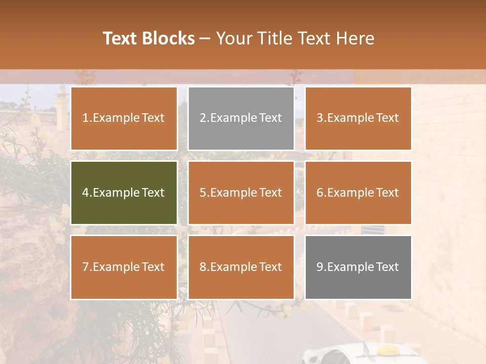 Taxi In Jerusalem PowerPoint Template