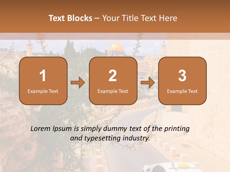 Taxi In Jerusalem PowerPoint Template