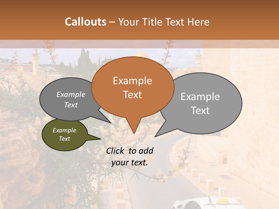 Taxi In Jerusalem PowerPoint Template