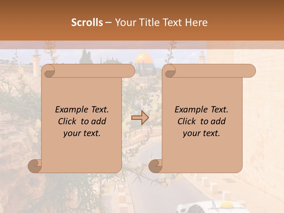 Taxi In Jerusalem PowerPoint Template