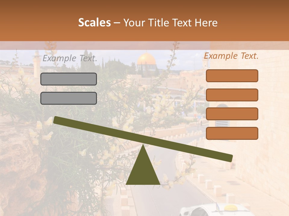 Taxi In Jerusalem PowerPoint Template