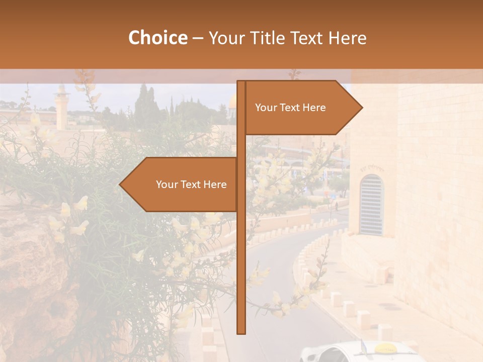 Taxi In Jerusalem PowerPoint Template