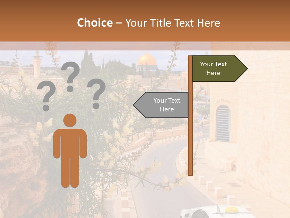 Taxi In Jerusalem PowerPoint Template