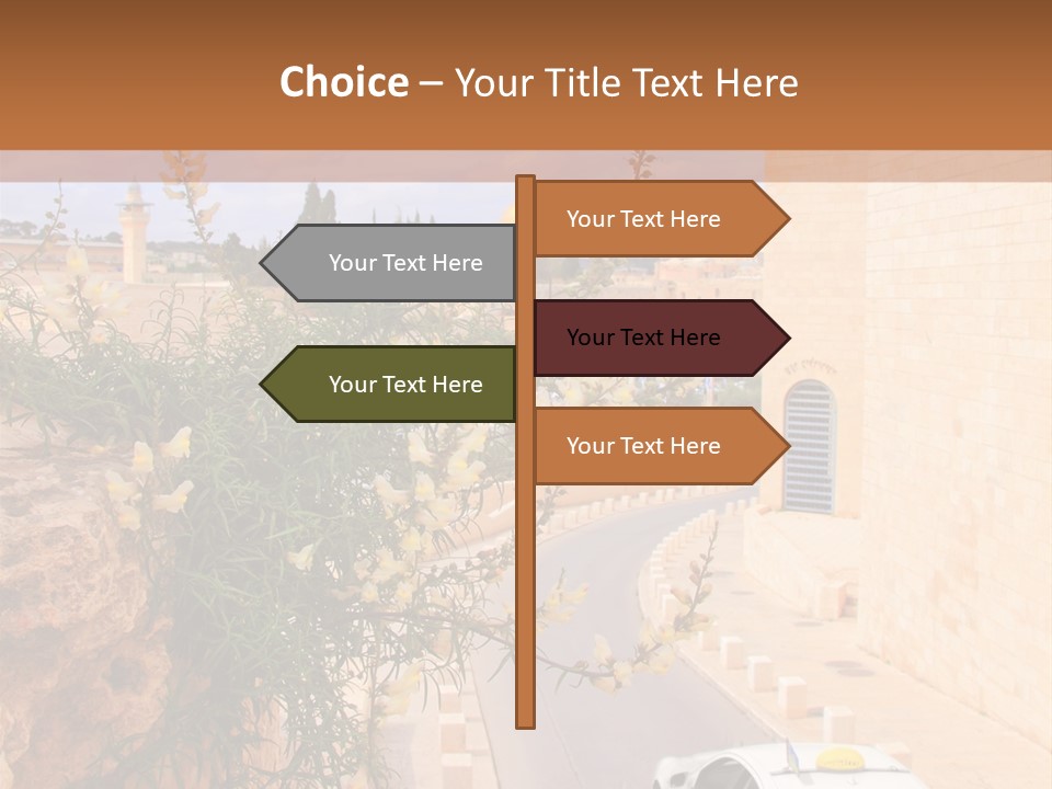 Taxi In Jerusalem PowerPoint Template
