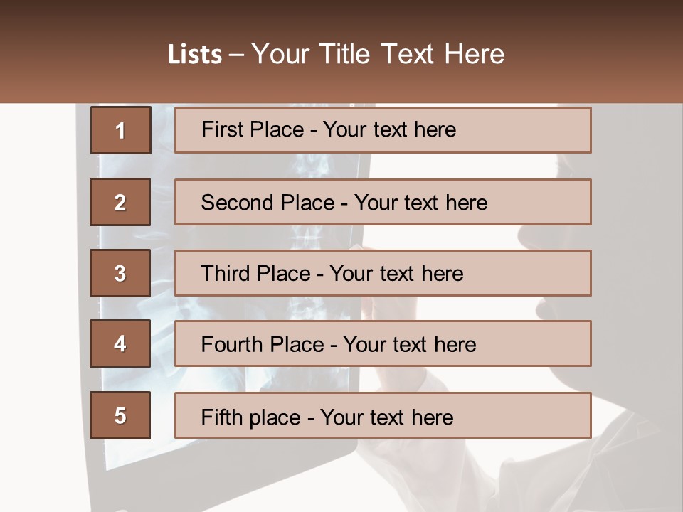 X-Ray Of The Spine PowerPoint Template