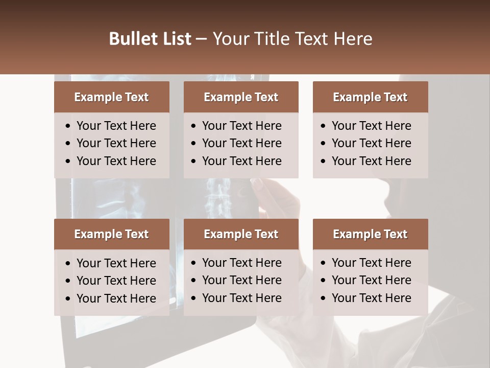 X-Ray Of The Spine PowerPoint Template