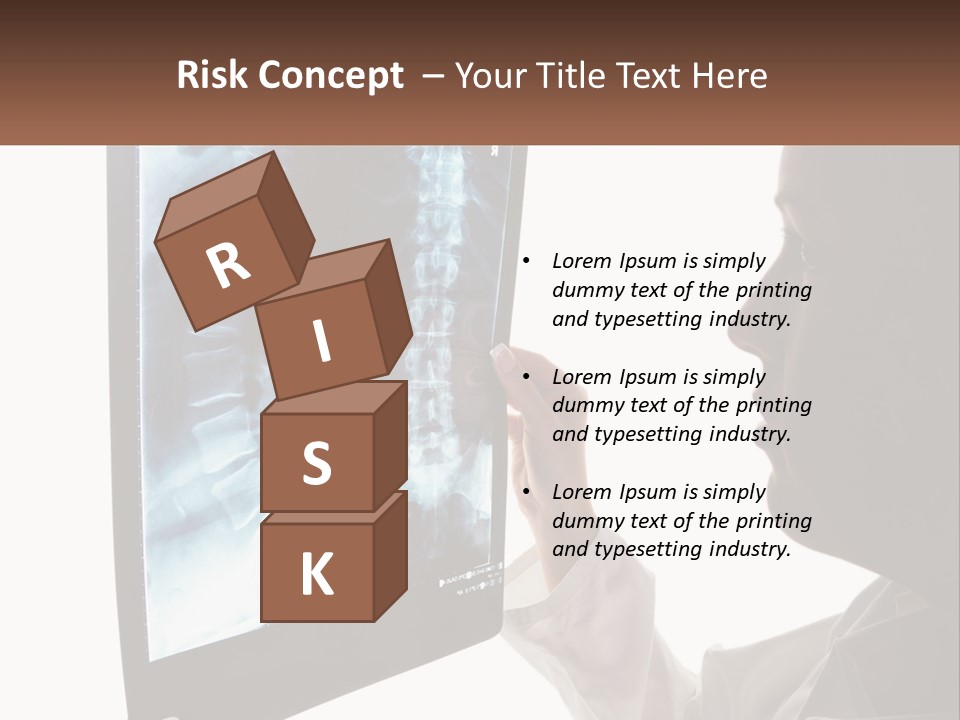 X-Ray Of The Spine PowerPoint Template
