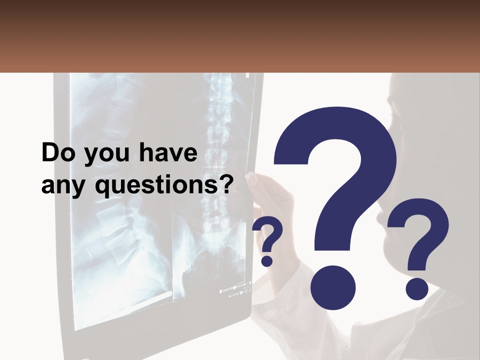 X-Ray Of The Spine PowerPoint Template