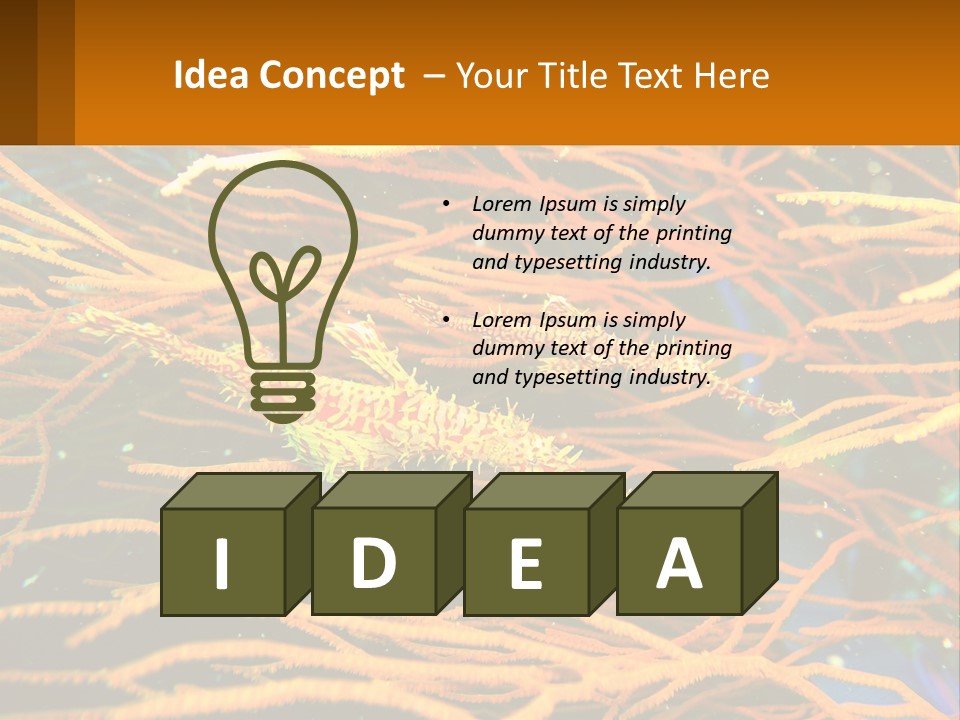 Deep-Sea Algae PowerPoint Template