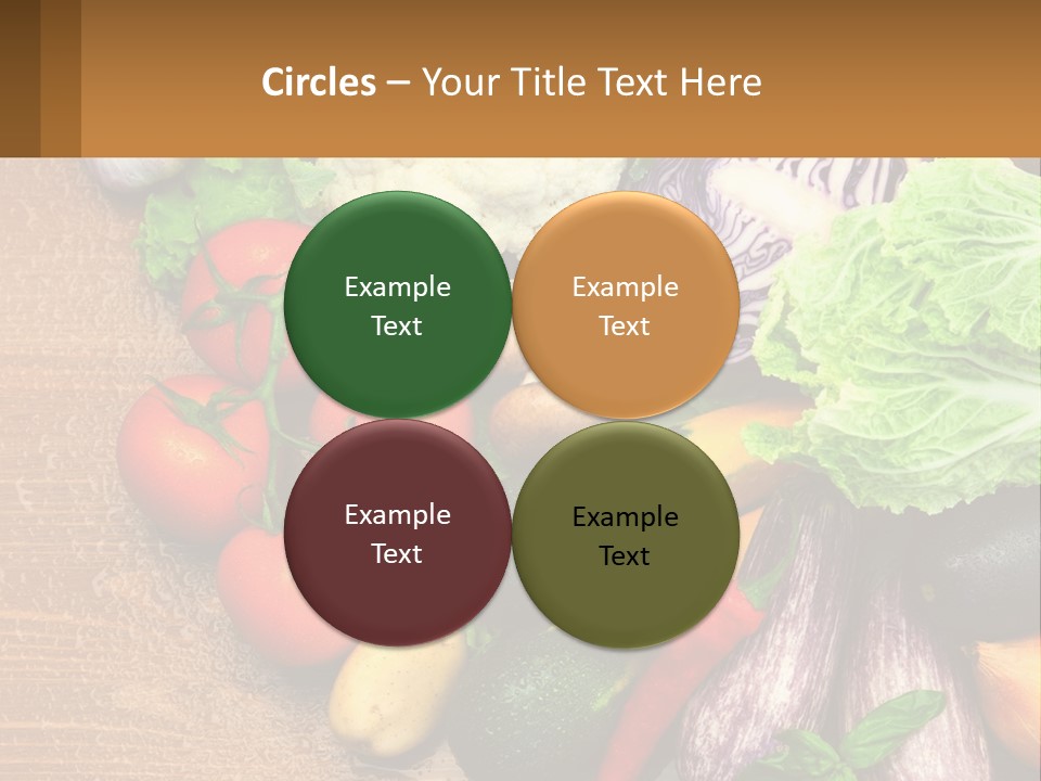 Vegetables On The Table PowerPoint Template