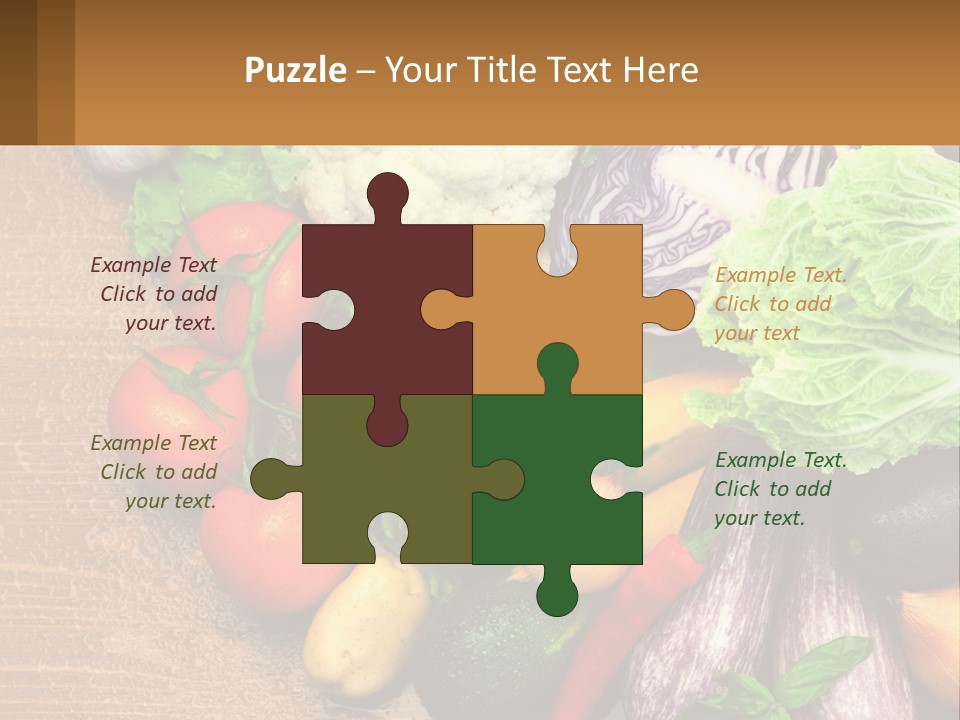 Vegetables On The Table PowerPoint Template