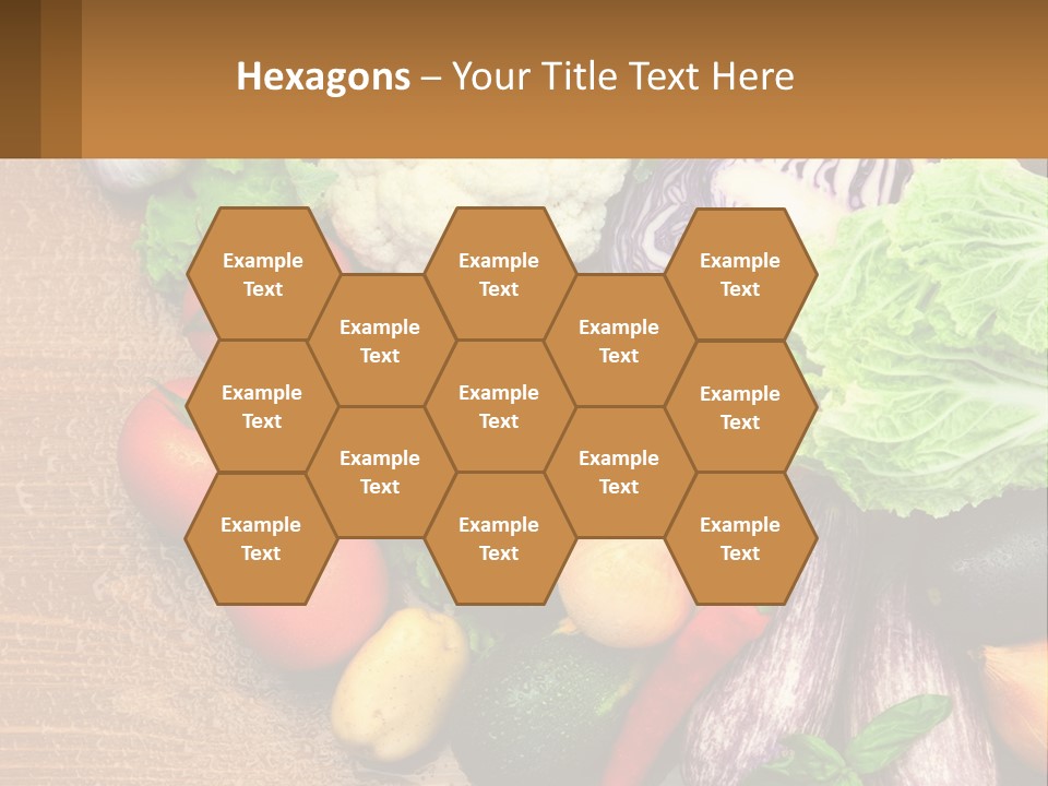 Vegetables On The Table PowerPoint Template
