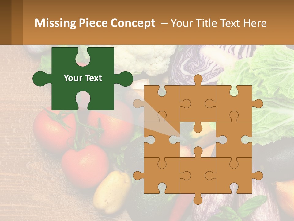 Vegetables On The Table PowerPoint Template