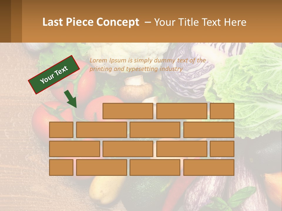 Vegetables On The Table PowerPoint Template
