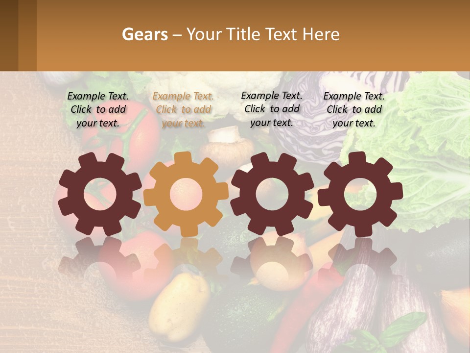 Vegetables On The Table PowerPoint Template