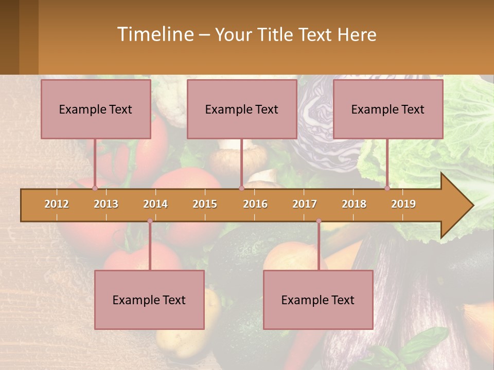 Vegetables On The Table PowerPoint Template