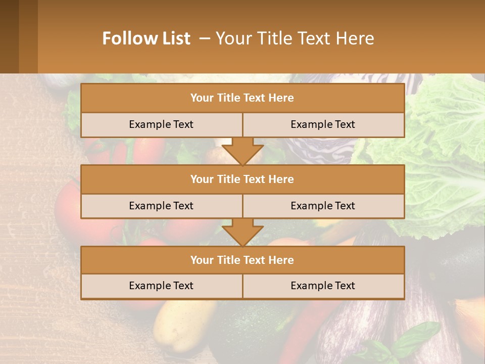 Vegetables On The Table PowerPoint Template