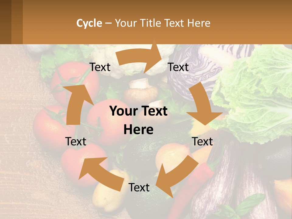 Vegetables On The Table PowerPoint Template