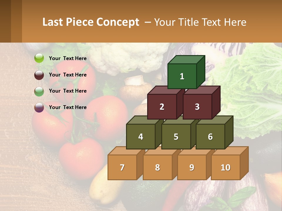 Vegetables On The Table PowerPoint Template