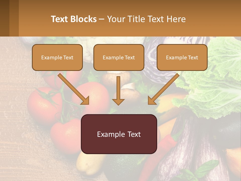 Vegetables On The Table PowerPoint Template