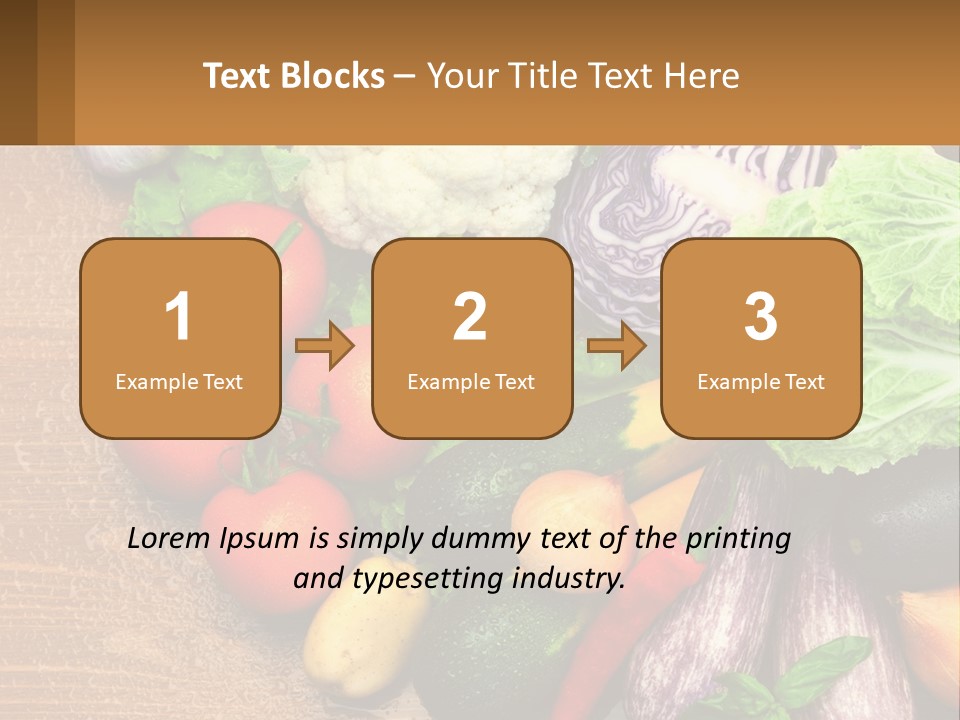 Vegetables On The Table PowerPoint Template