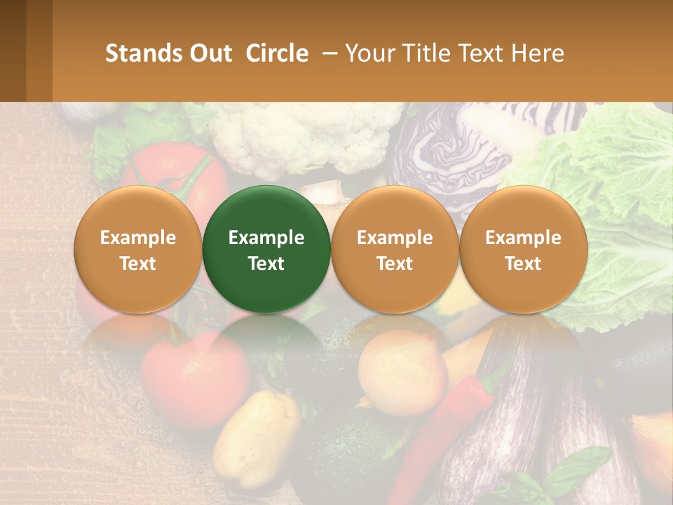 Vegetables On The Table PowerPoint Template