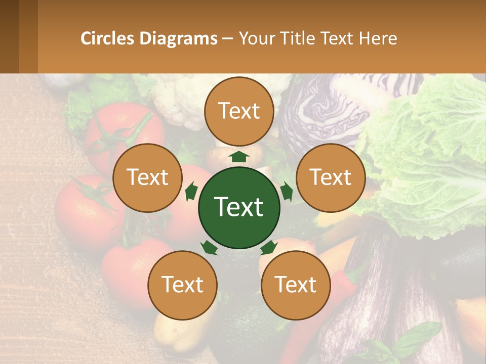 Vegetables On The Table PowerPoint Template