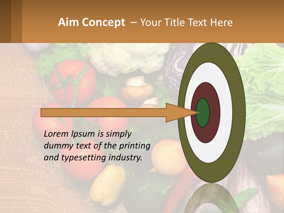 Vegetables On The Table PowerPoint Template