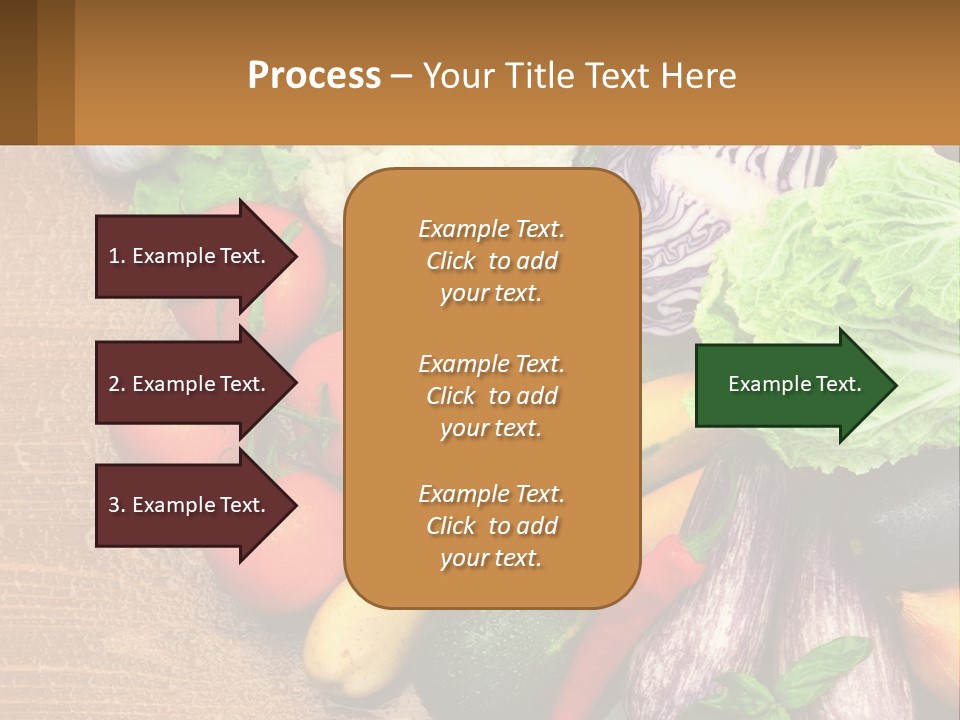 Vegetables On The Table PowerPoint Template